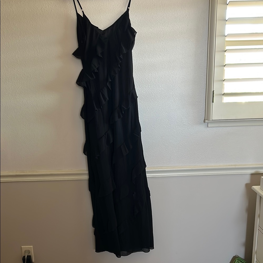 NWOT Petal & Pup Ciao Ruffles Maxi Dress in Black - Picture 9 of 12